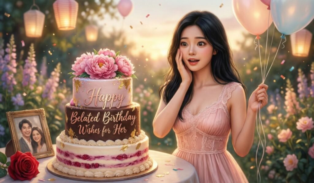 Happy Belated Birthday Wishes for Her