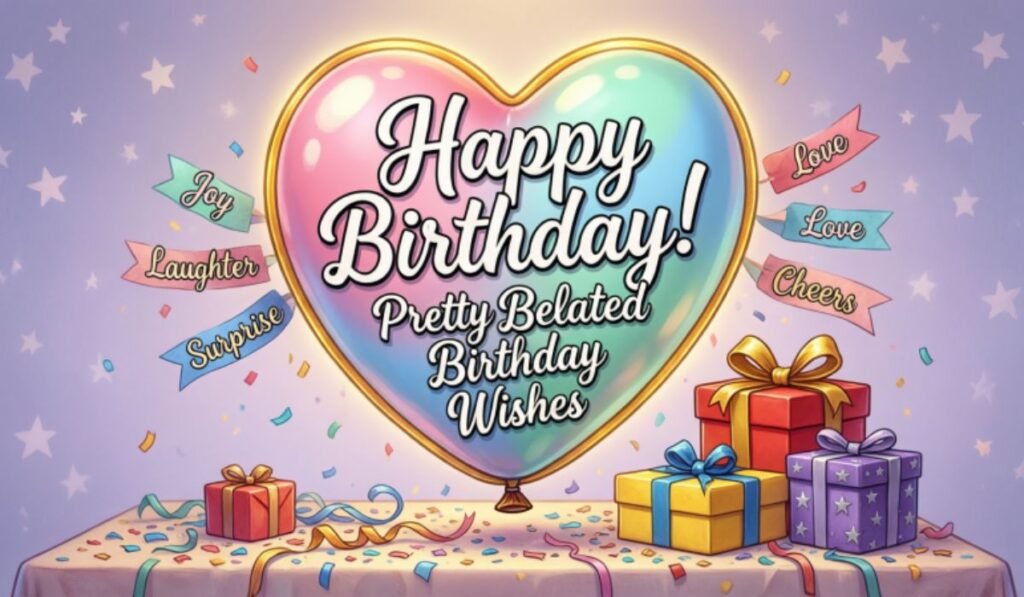 Pretty Belated Birthday Wishes