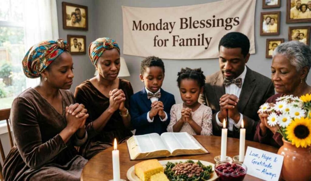 African American Monday Blessings for Family