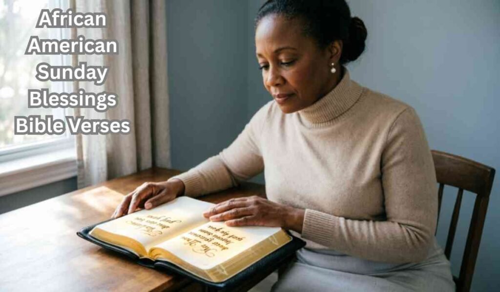 African American Sunday Blessings Bible Verses