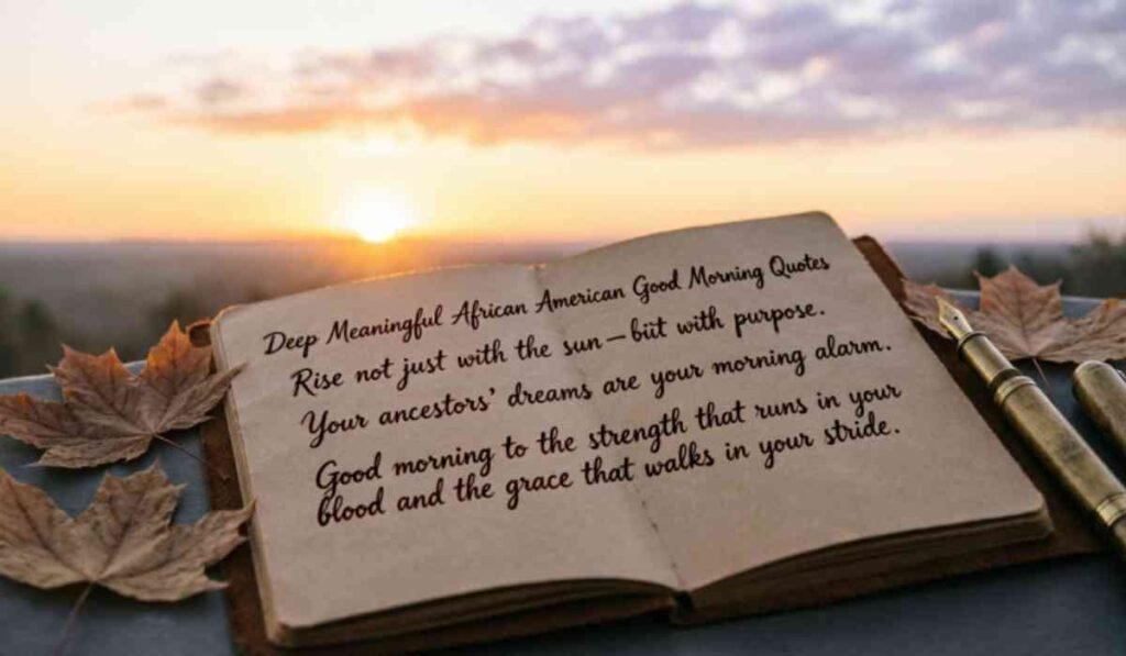 Deep Meaningful African American Good Morning Quotes