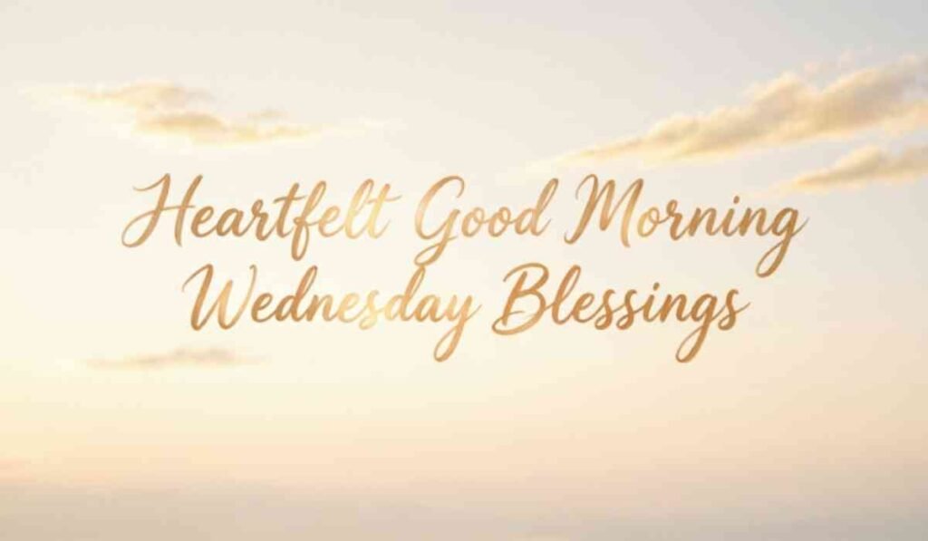 Heartfelt Good Morning Wednesday Blessings