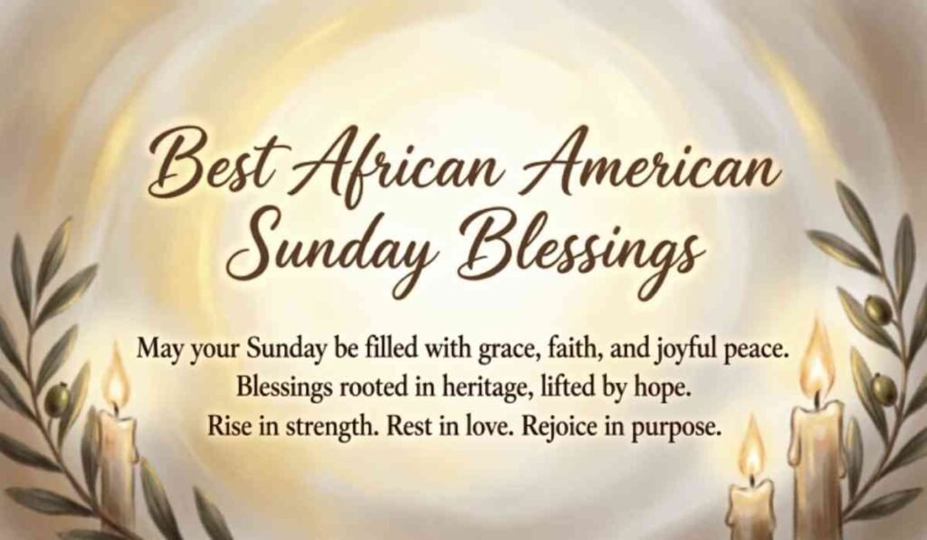 Inspirational Best African American Sunday Blessings 