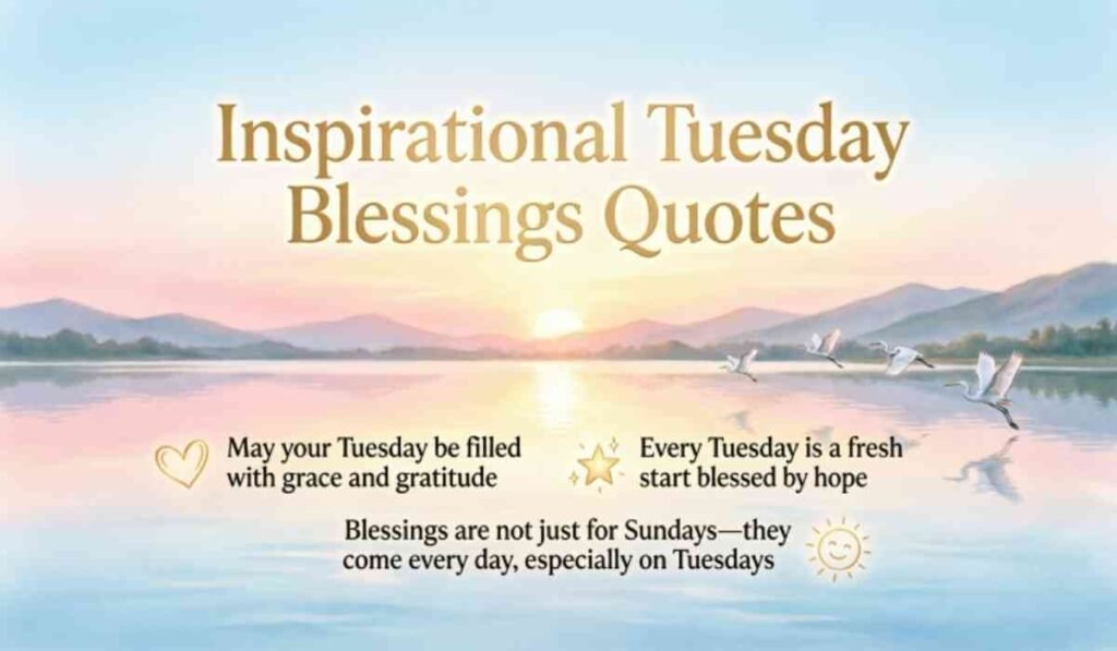 Inspirational Tuesday Blessings Quotes