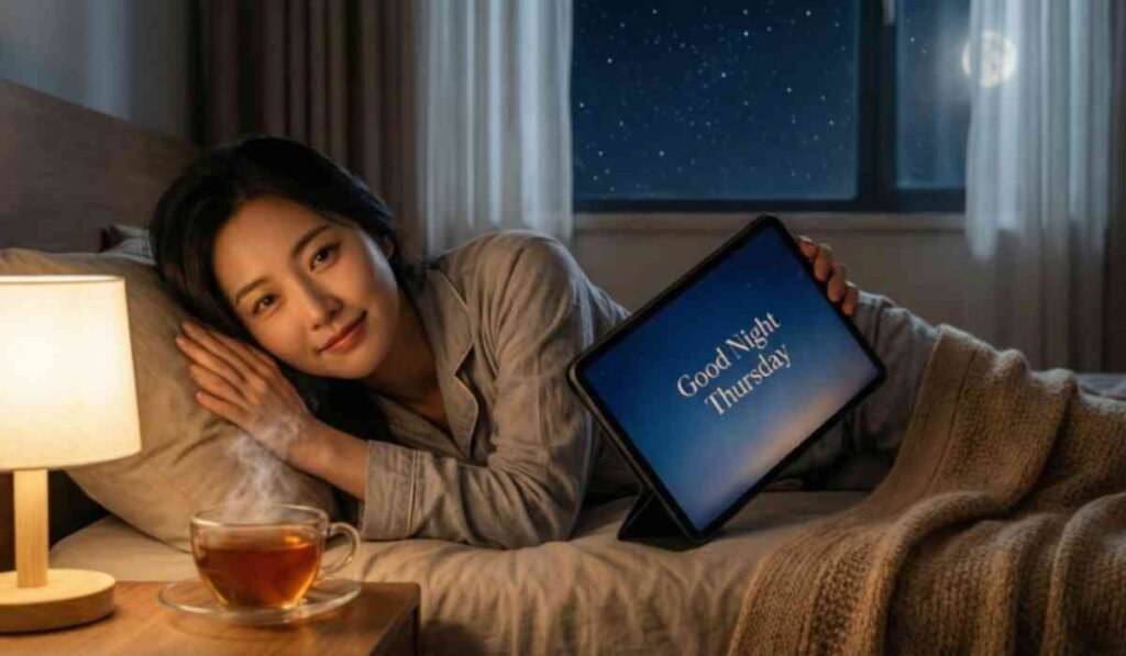 Relaxing Good Night Thursday Quotes