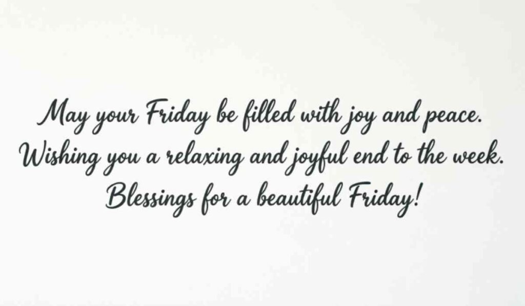 Short Friday Blessings Quotes