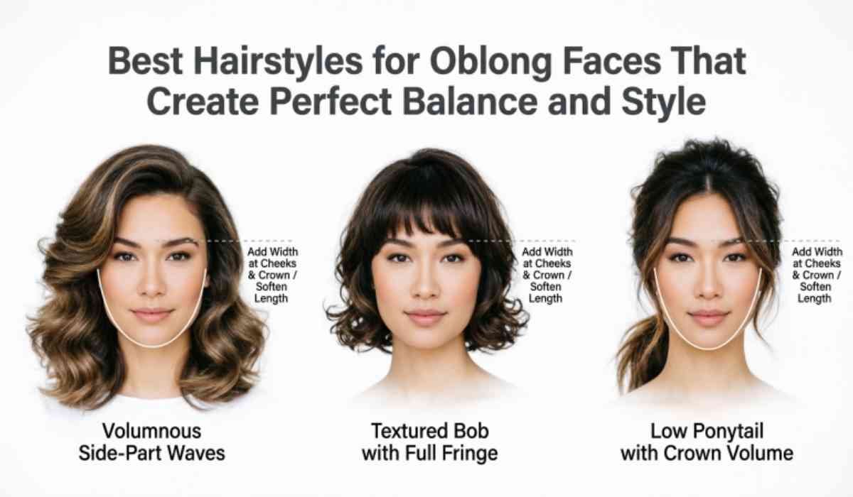 Hairstyles for Oblong Faces